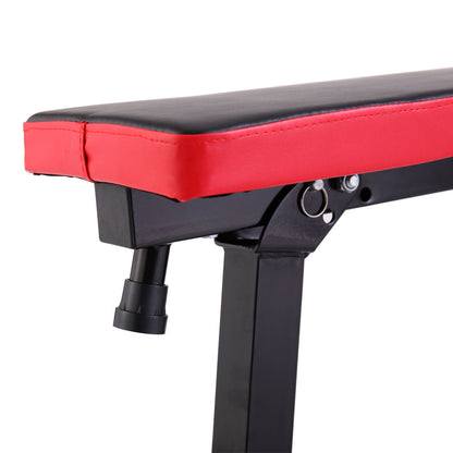 Adjustable Folding Multifunctional Workout Station Adjustable Workout Bench With Squat Rack - Balck Red XH